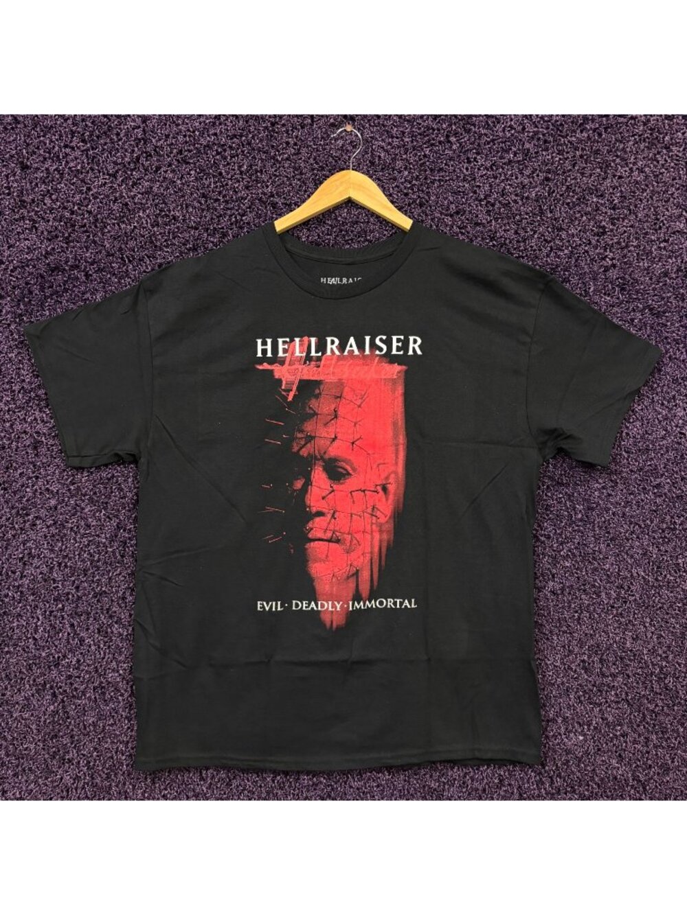 Hellraiser Pinhead Evil, Deadly, Immoral T-Shirt Size Extra Large